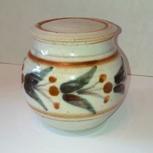 Boho Pottery Trinket Dish with Lid